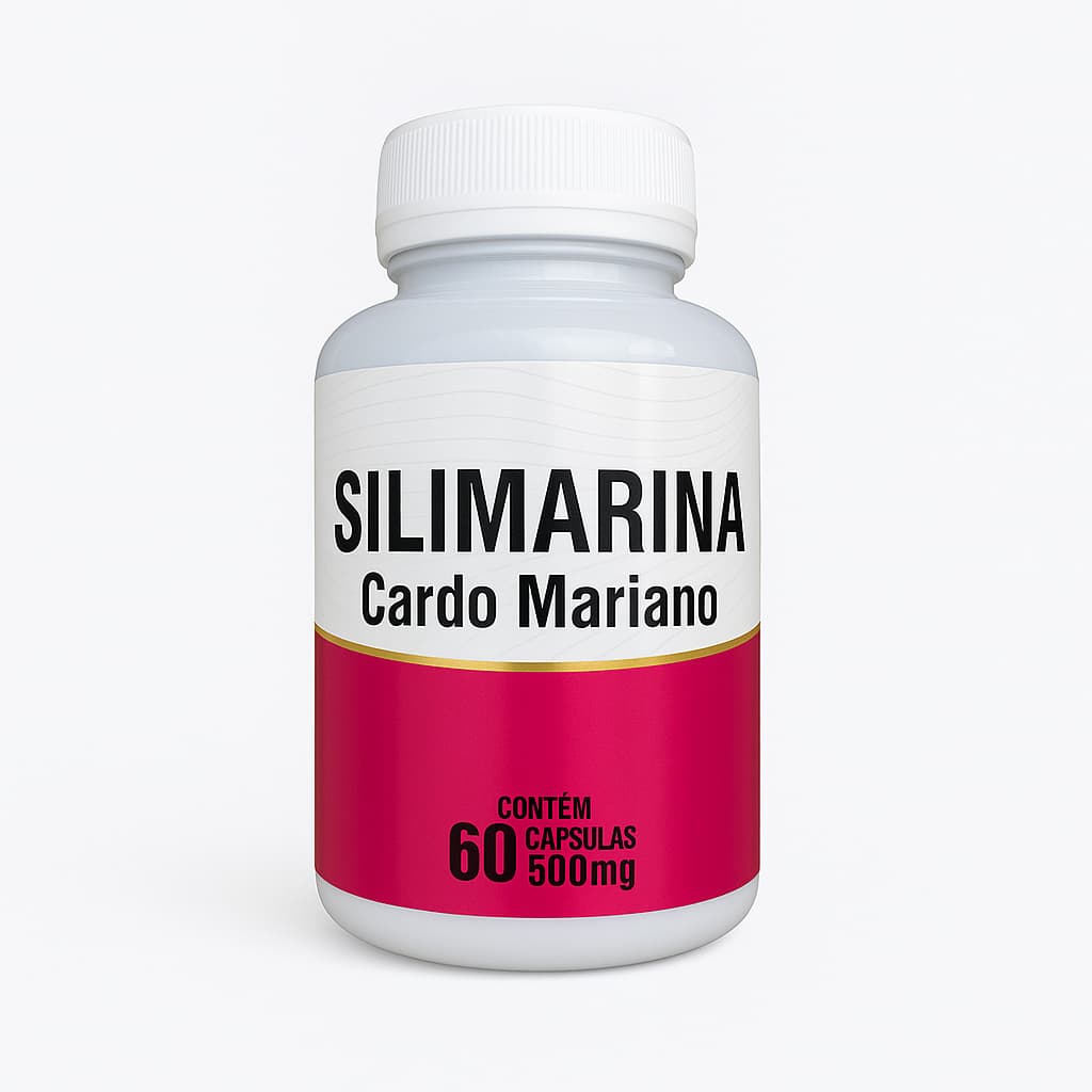 Cardo Mariano Original Suplemento de Silimarina 60 caps 500 mg Proteção do Figado