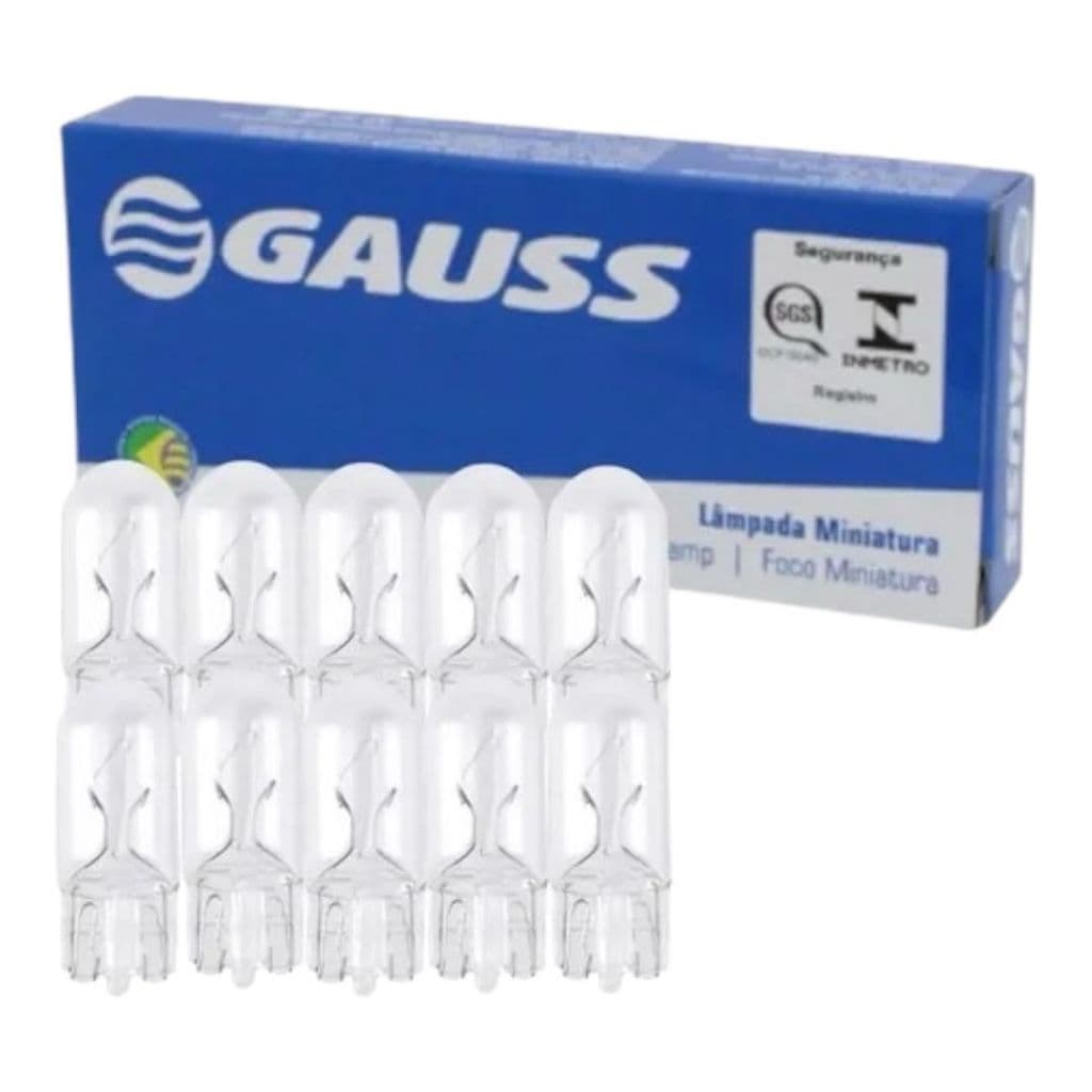 Lâmpada Pingo T10 5w 12v Caixa com 10 unidades GL2825