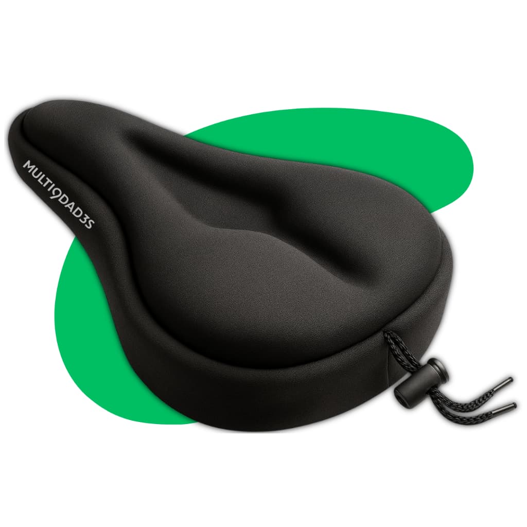 Capa De Banco Selim Bike Gel Silicone Confortável Respirável Com Ajuste Bicicleta Academia Spinning