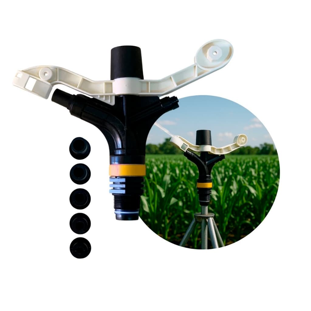 Aspersor Irrigação Mini Canhão Americano Irrigador 360° Agrícola Profissional Giratório Regulável Alta Pressão