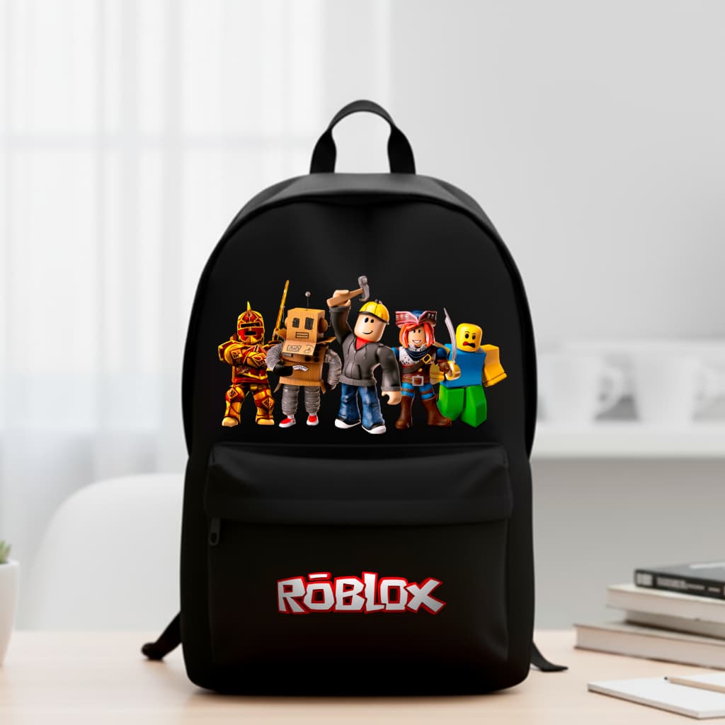 Mochila Escolar - Reforçada com Bolso frontal com Zíper