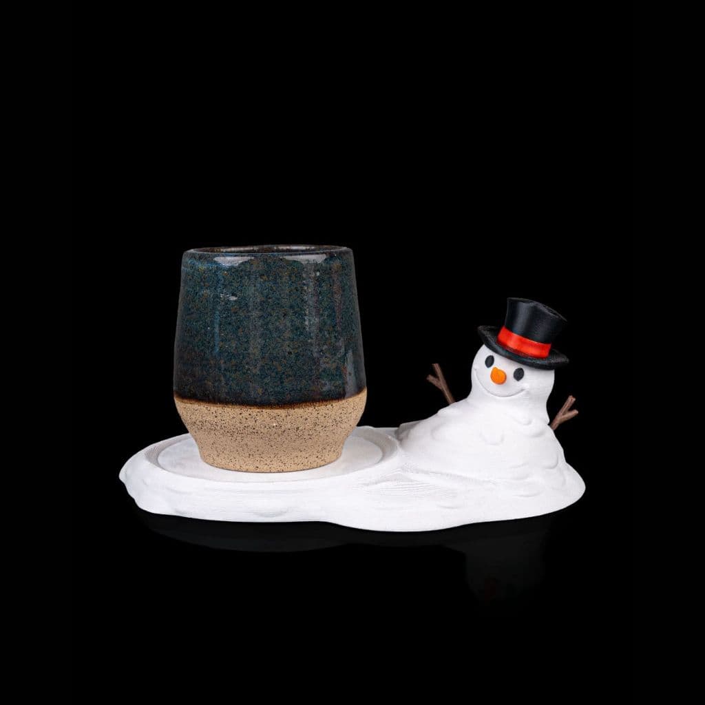 Decoração de Natal⛄❄️ Porta-Copos Boneco de Neve Derretido – Enfeite Decoração Natalina Criativa ❄️⛄