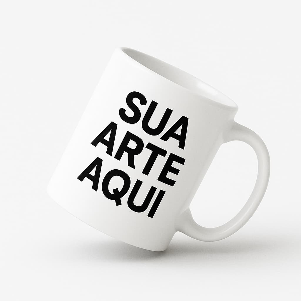 CANECA CERÂMICA PERSONALIZADA COM INTERIORES DIVERSOS, 325ML, 1UN