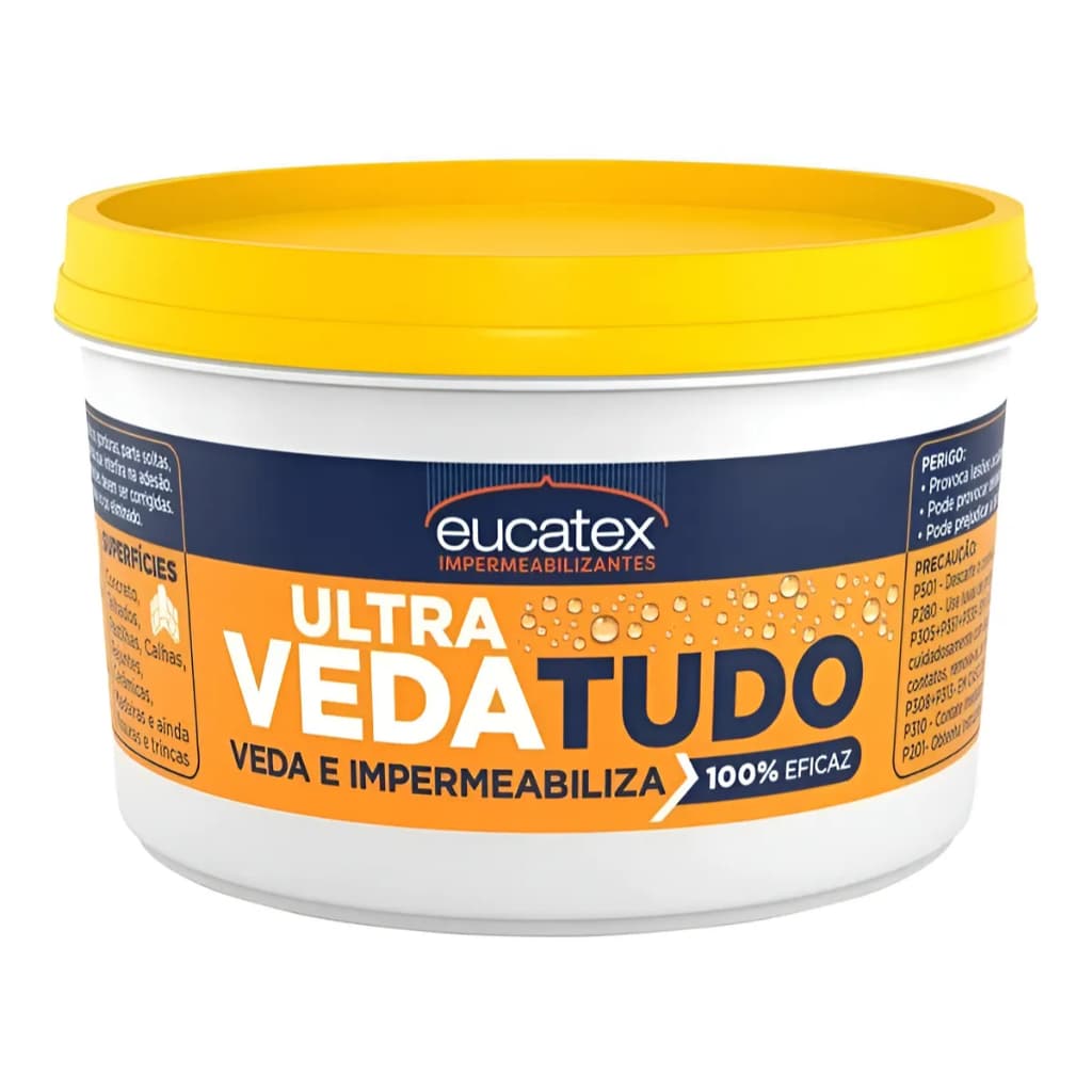 Ultra Veda Tudo 500gr Eucatex Impermeabilizante E Veda Cor Incolor/transparente
