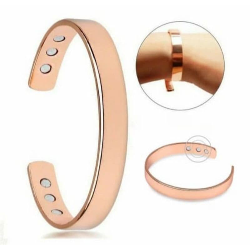 Pulseira Magnética Revestida De Cobre Unissex alívio de dores no corpo durma melhor