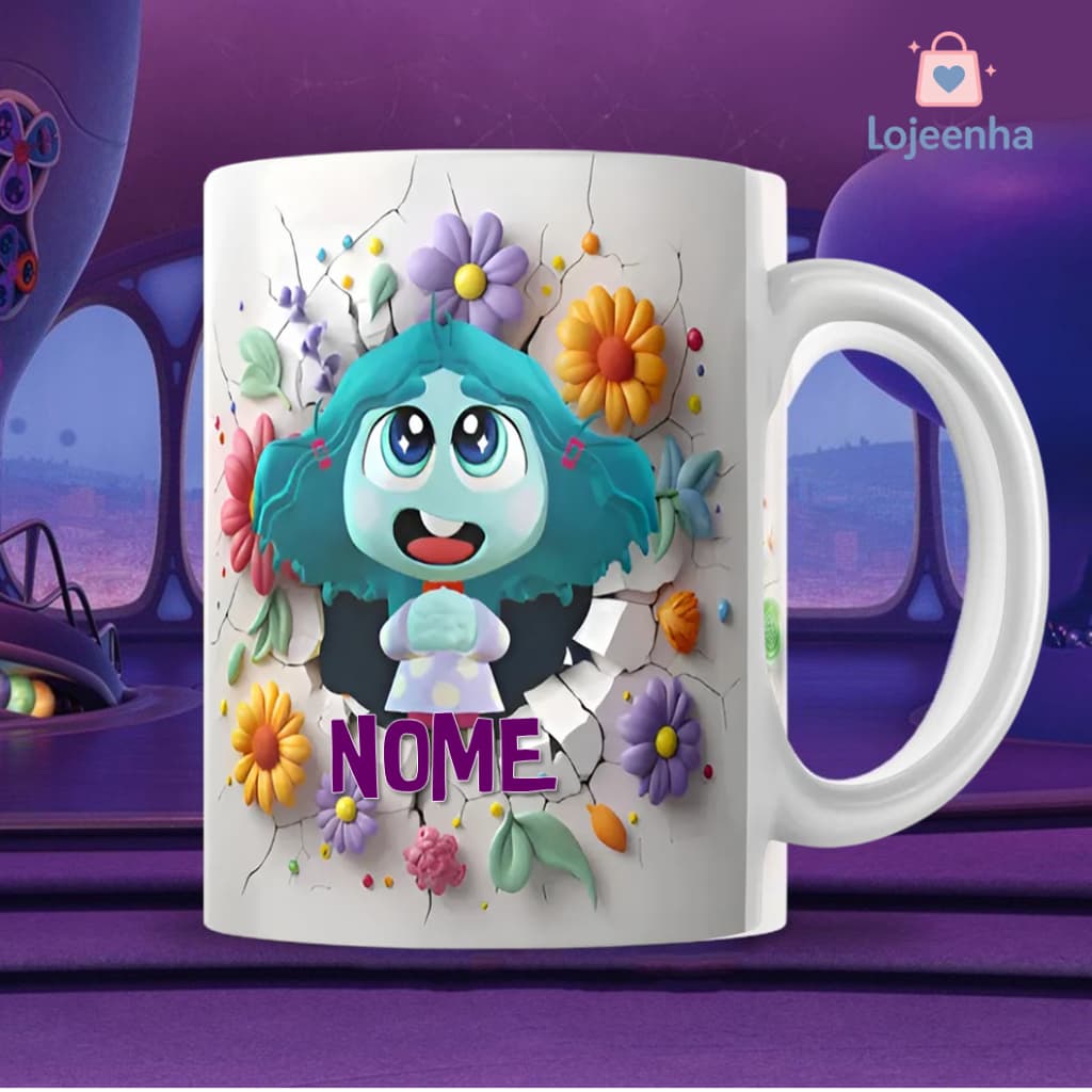 Caneca Personagem Divertidamente 3D