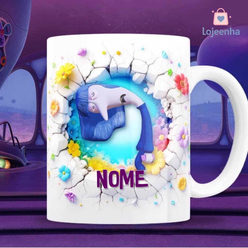 Caneca Personalizada Divertidamente Filme 3D Sentimentos - Tédio - Caneca Tédio