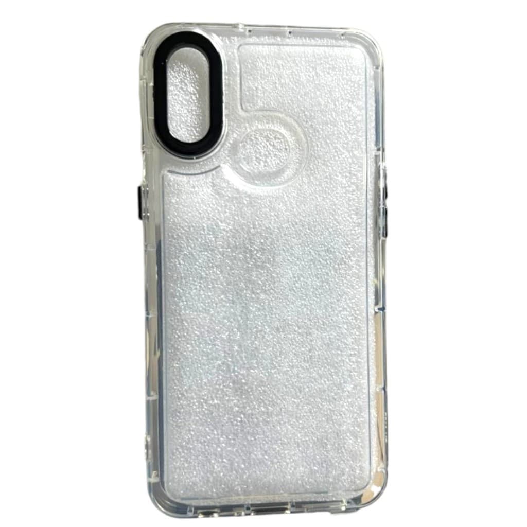 Capinha de Silicone Transparente Resistente Para Celular Samsung A10S Cores Coloridas