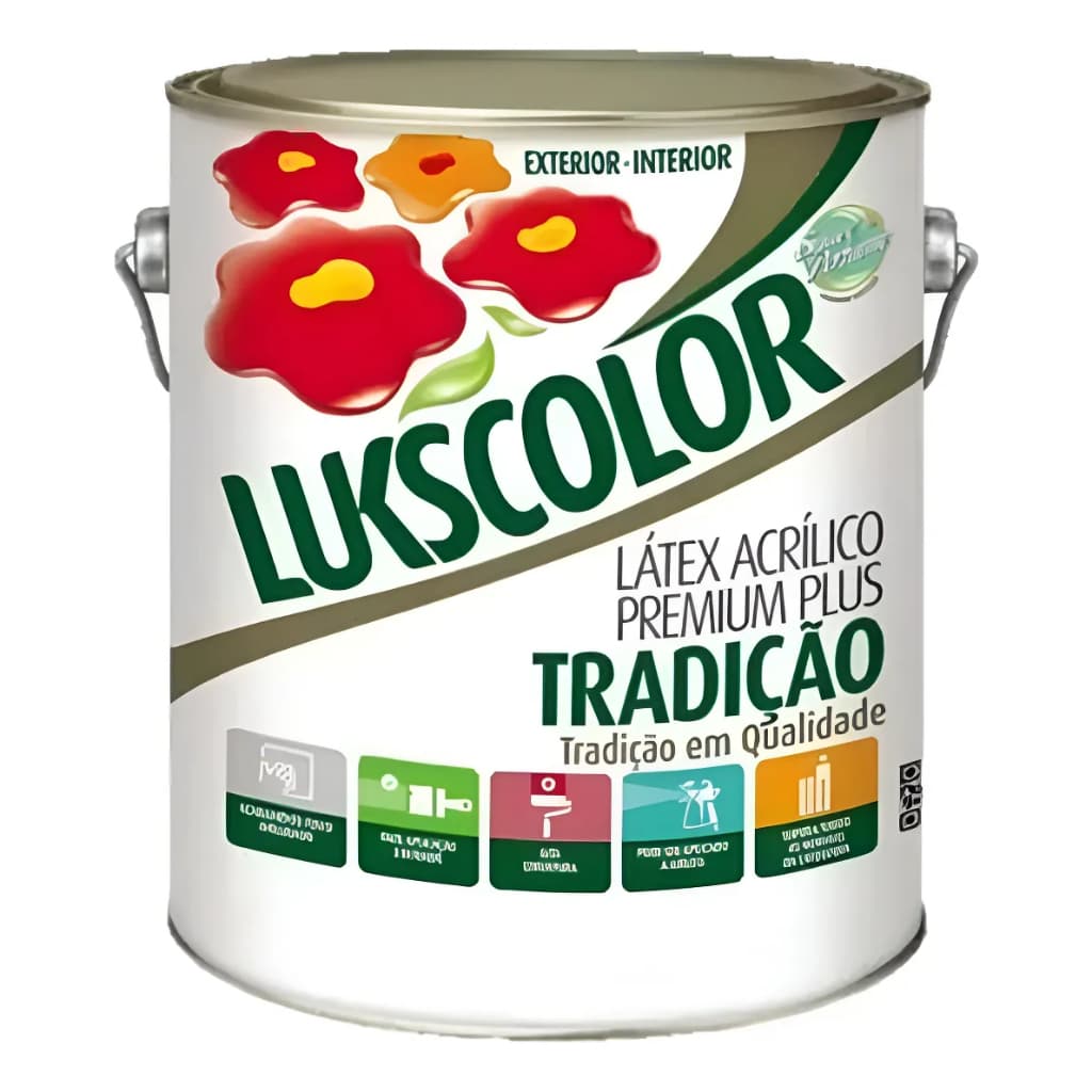 Látex Acrílico Premium Plus Tradição 3,6 L Lukscolor