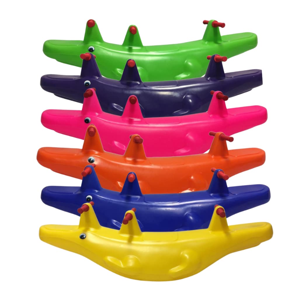 Gangorra Infantil Crocodilo Didática 2ª Linha - Brinquedo Lúdico, Seguro e Colorido
