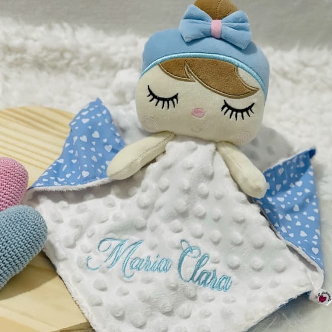 Naninha Antialérgica Bebê Menina Metoo Bailarina Azul Bebê Antialérgica Personalizada