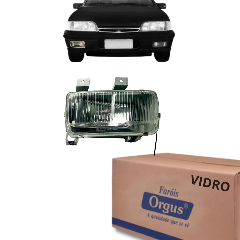 Farol Monza Tubarão 91 92 93 94 95 96 Auxiliar - Lente de Vidro - Orgus