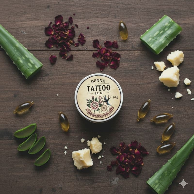 Pomada Hidratante Tattoo Reparador 100% Natural Donna Tattoo Balm