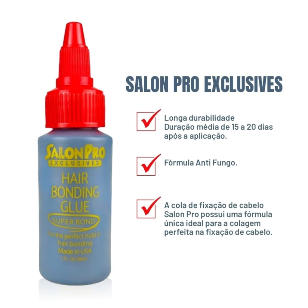 Cola Profissional Premium 30ml de Uso Intenso para Mega Hair e Laces - Salon Pro Hair Bonding