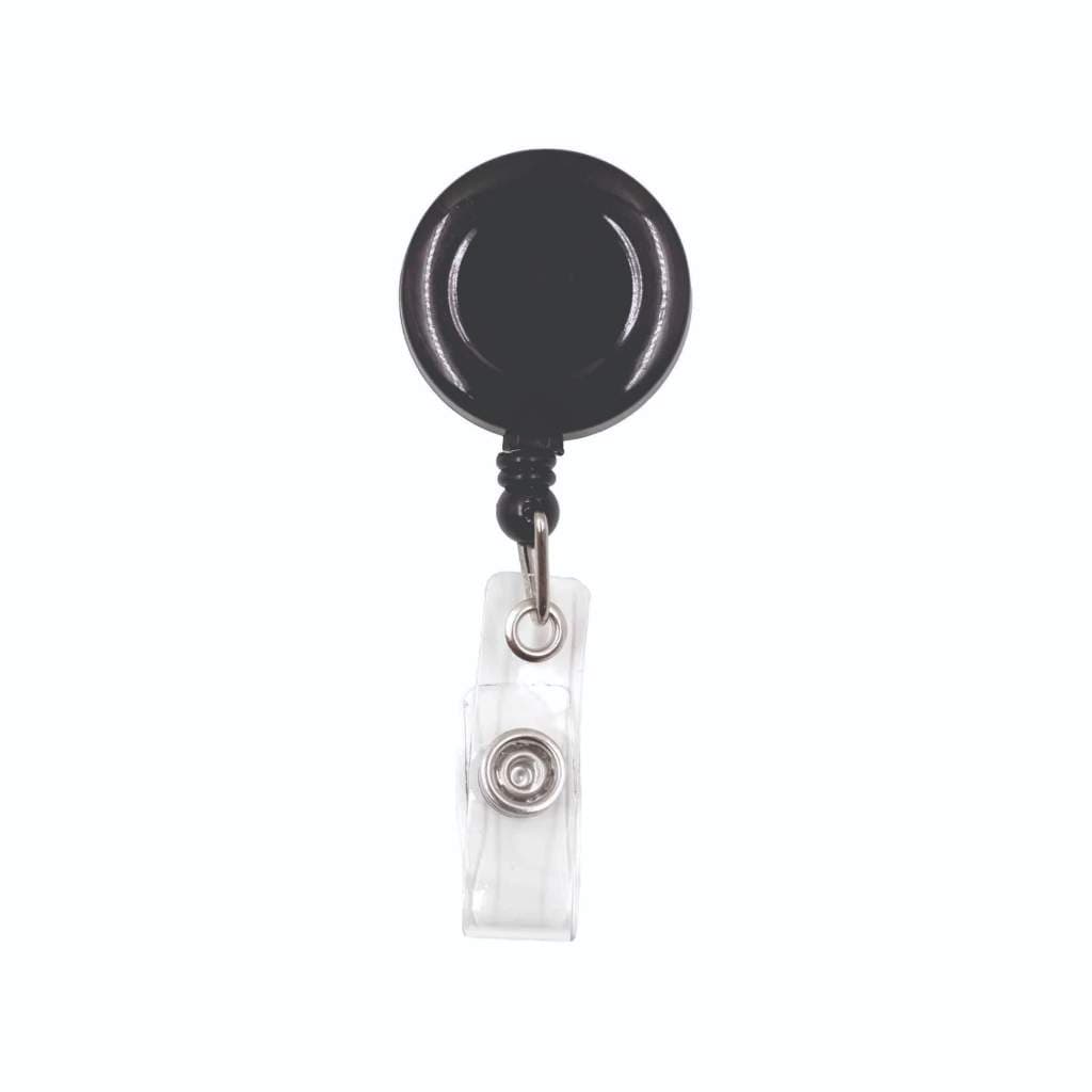 Porta Crachá Retratil Roller Clip em Plástico com 5 Peças