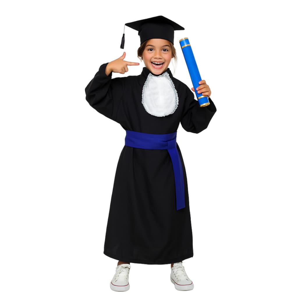 Beca de Formatura Infantil Faixa Azul Royal