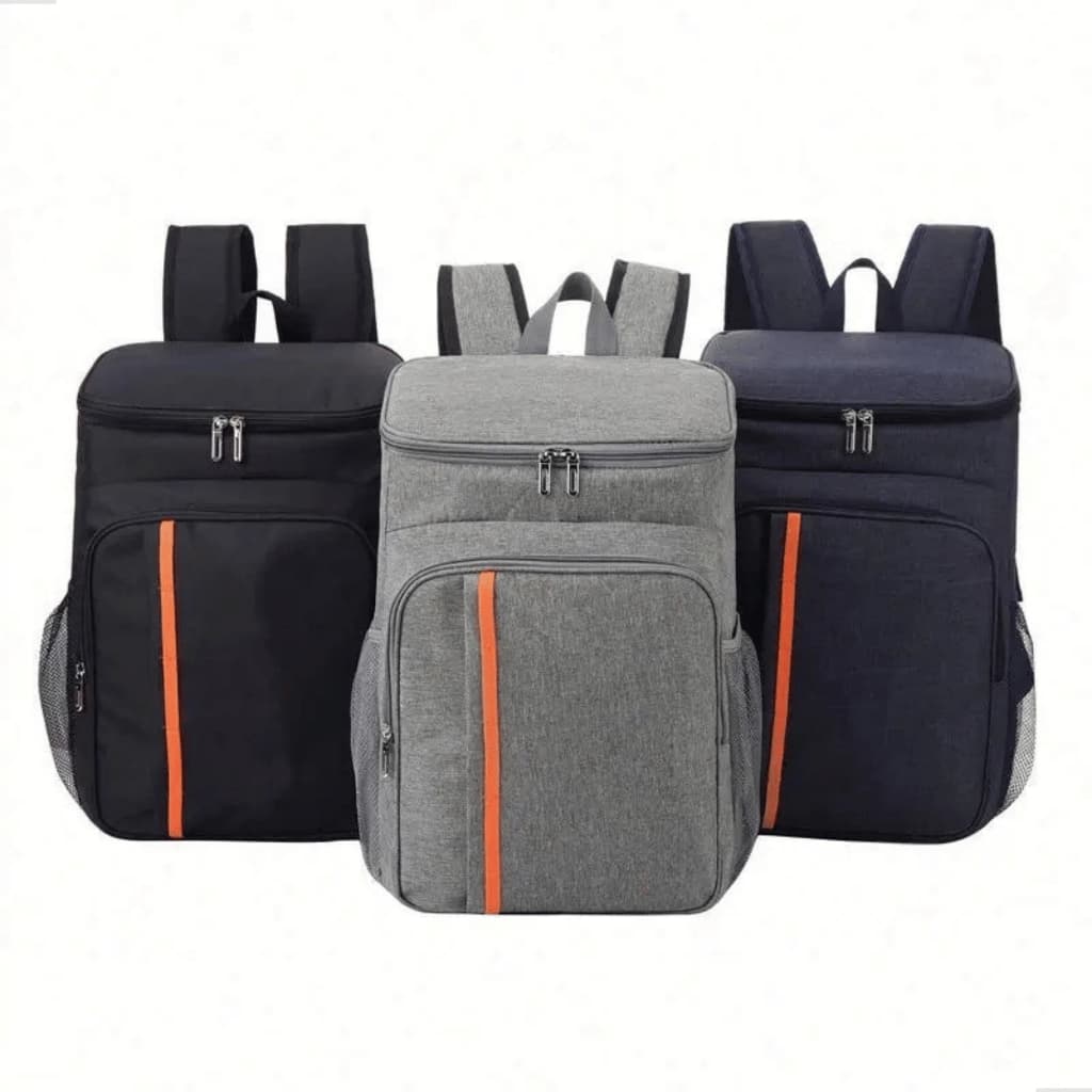 Mochila térmica Grande18L Cooler Portátil Impermeável Forro de Alumínio Marmita Praia Piquinique