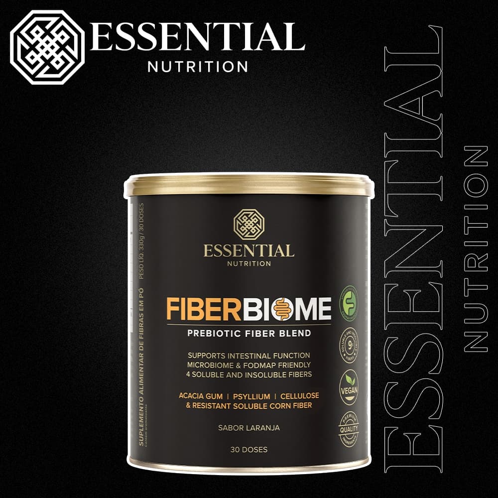 Fiber Biome Essential Nutrition 300g Laranja