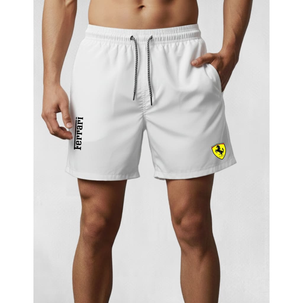Bermuda Masculino Elastano Modelo Academia - Fer_rari 01 - Esportivo Ideal para lazer corridas e esportes Promoção