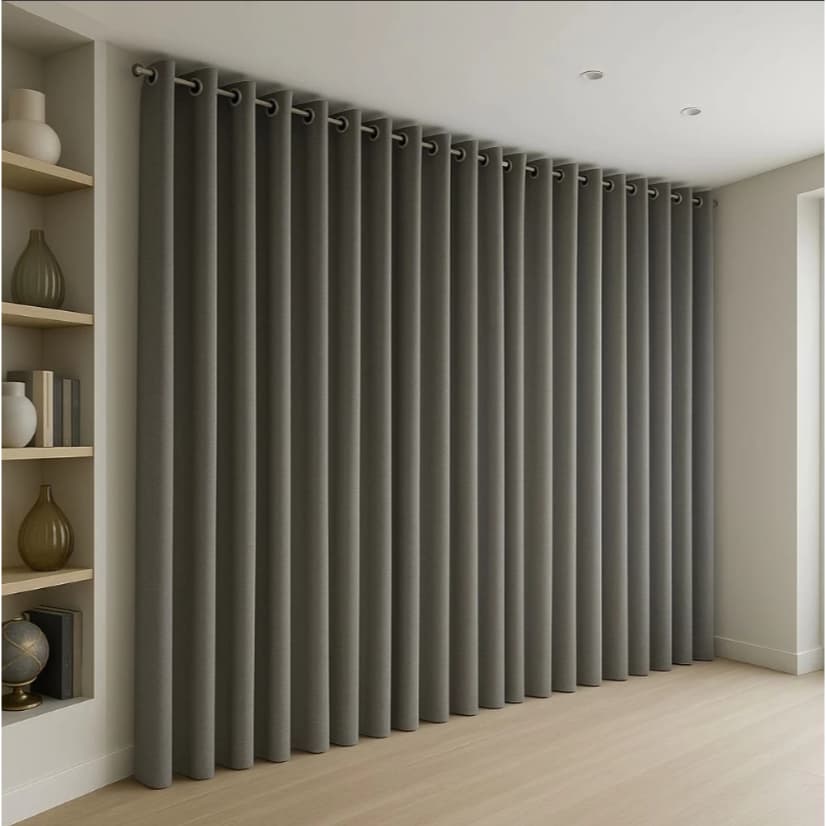 Cortina Blackout Premium 100% Corta Luz / Tecido Duplo Grosso Blecaute – Bloqueia Sol, Calor & Luz Solar