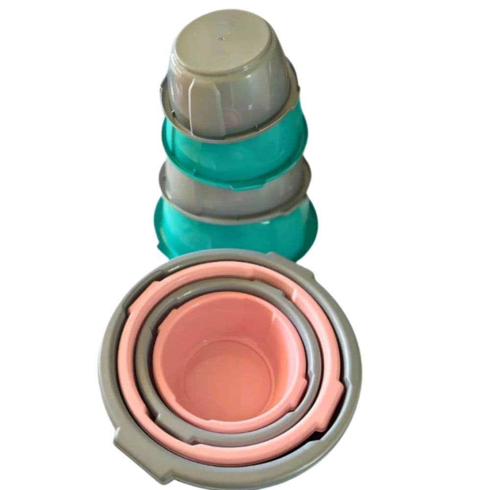 Kit Bacias Plasnew: Conjunto de 4 Tamanhos Classic Prime 2,4L, 4L, 6,5L, 9L