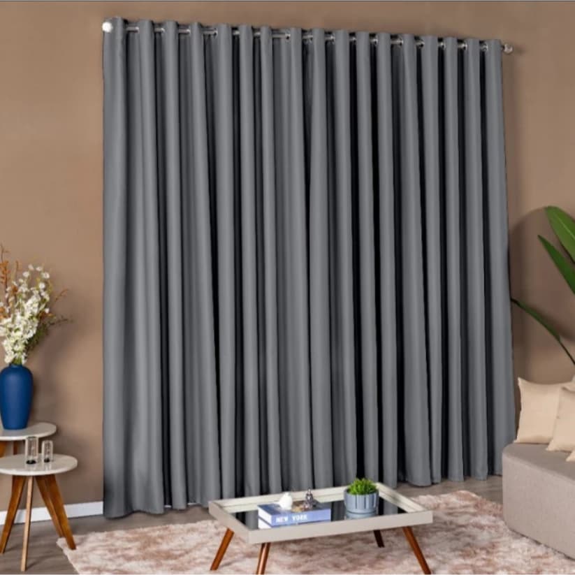 Cortina Blackout Tecido Premium Corta Luz, Blecaute Duplo Grosso e Resistente Bloqueia Sol e Calor