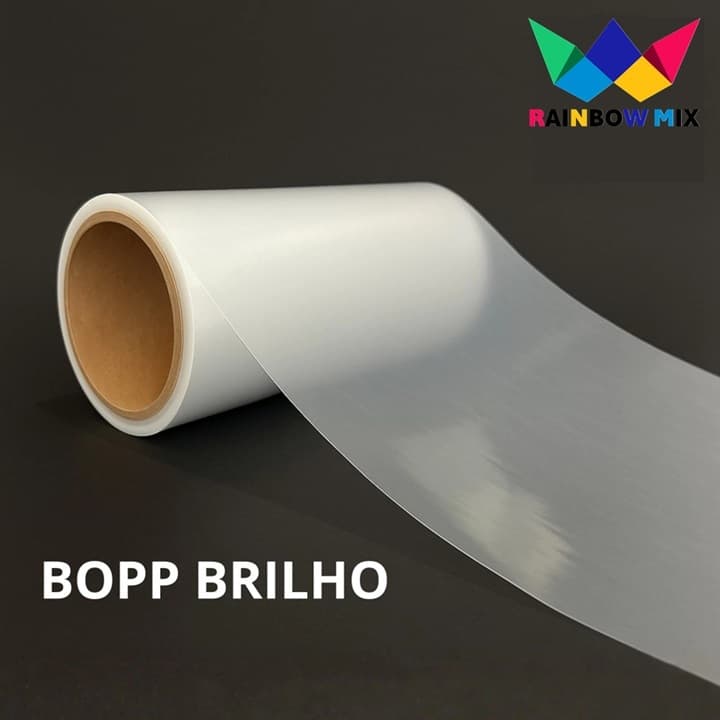 Bopp Brilho - Bobina de 22 cm X 100 Metros - TOP!