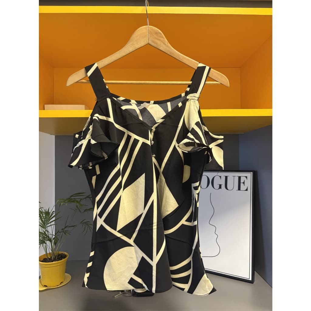 Blusa manga curto ESTAMPADO tecido duna bonito fashion