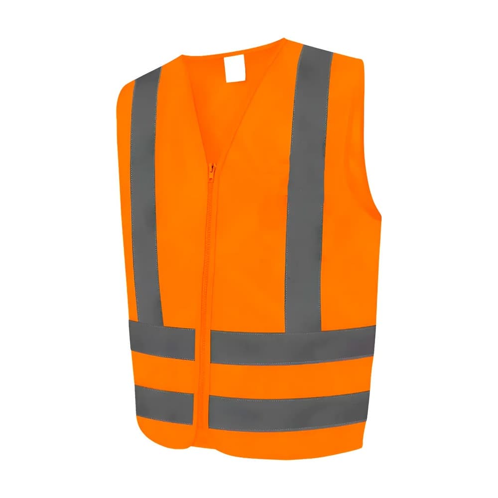 COLETE SEGURANÇA REFLETIVO FLUORESCENTE SINALIZADOR LARANJA TAMANHO G TRABALHO NOTURNO