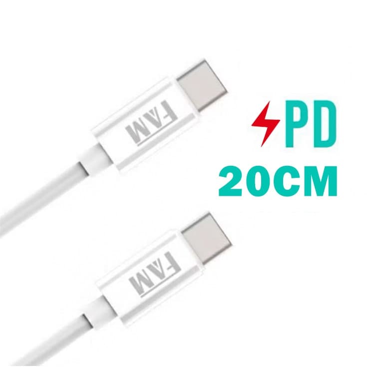 Cabo De Dados Tipo-C Para Tipo-C 20CM Cabo De Dados E Carregamento Rápido USB-C Para USB-C