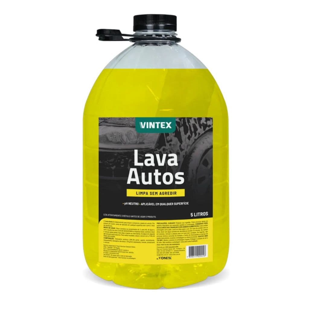 Lava Autos Vonixx 5l Shampoo Automotivo Ph Neutro Vintex