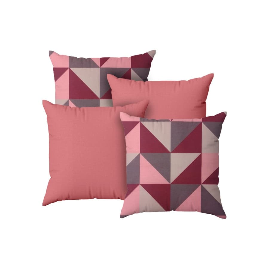 Capas Para Almofadas 45x45 Com Zíper Estampa  Geométrica Para Quarto Sala e Sofá