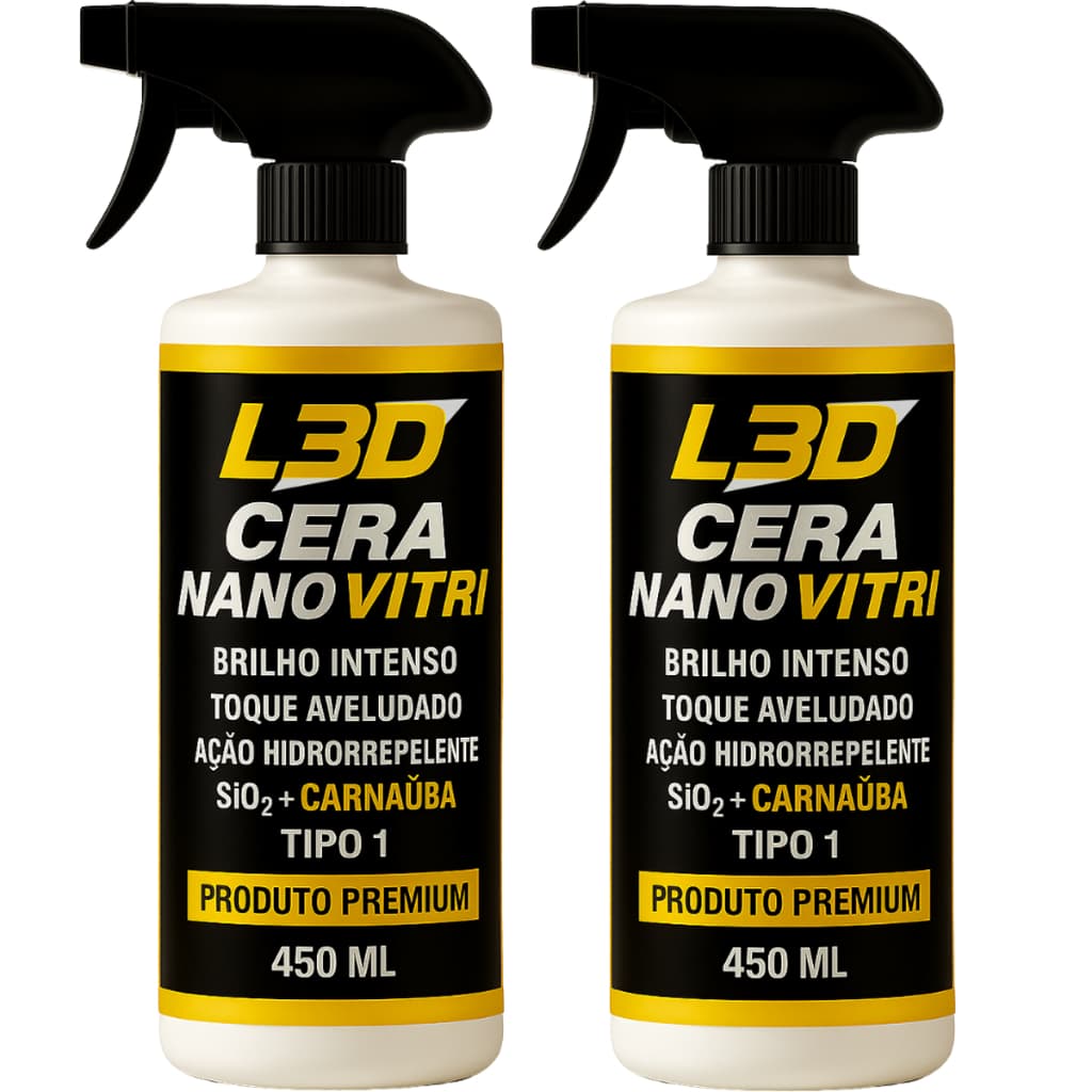 Kit 2x Cera Cristalizadora SIO2 - Ultra Brilho e Proteção