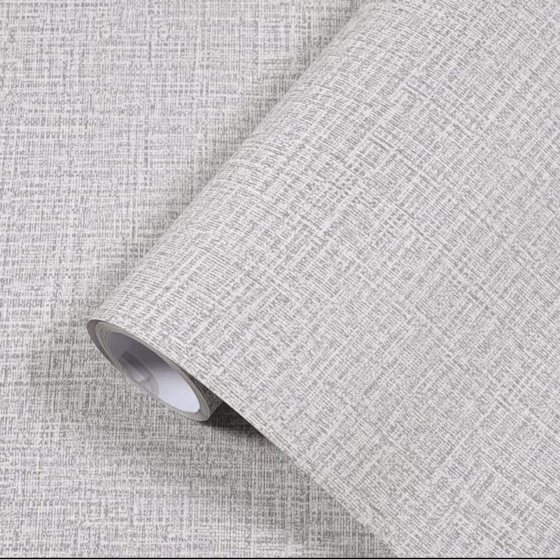 Papel de Parede Adesivo Modelo Linho 5 Metros X 45 cm Para Decoração de Sala, Quarto