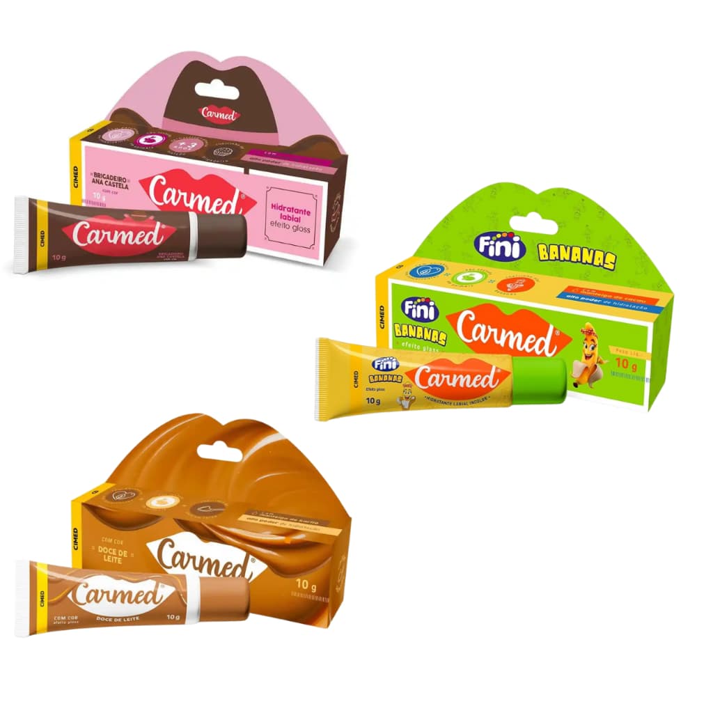 Kit 3 und Carmed Fini - Banana, Doce de Leite, Ana Castela Brigadeiro 10g