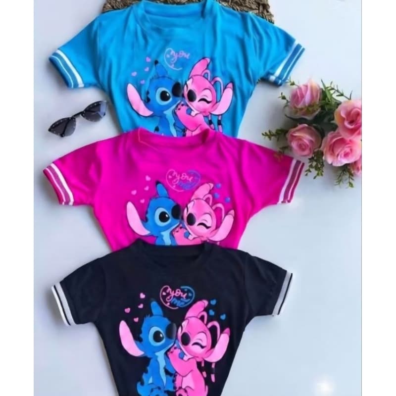 Cropped infantil menina Stitch Croped juvenil Moda Blogueira Roupa Infantil Menina Blusa Juvenil Menina Mini Diva