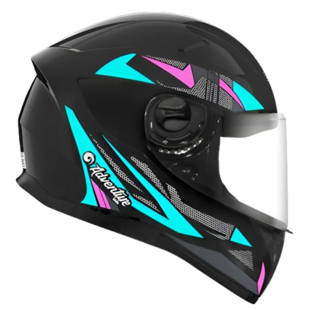 CAPACETE INFANTIL EBF KIDS ADVENTURE 54 PRETO / ROSA