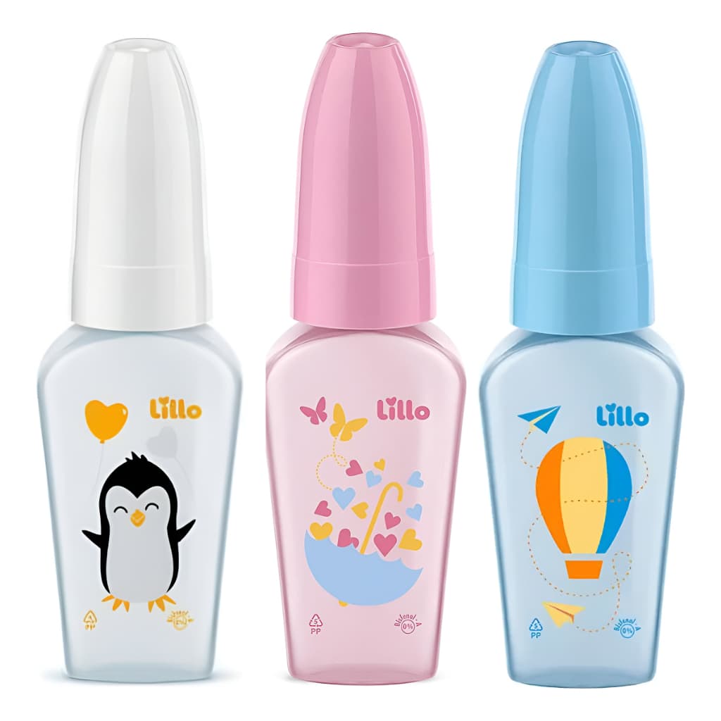 Mamadeira Chuquinha Primeiros Passos 50ml Lillo Bico Redondo