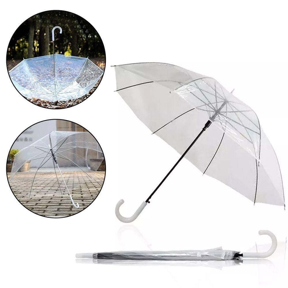 Guarda Chuva Automático Transparente Infantil