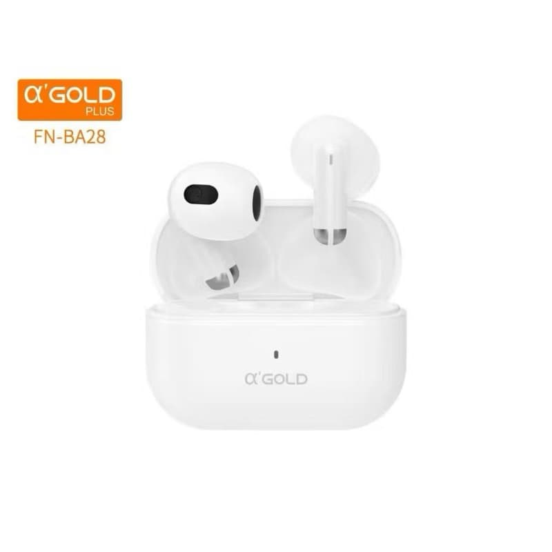 Mini Fone de Ouvido Bluetooth α’GOLD PLUS FN-BA28 TWS Sem Fio Compacto