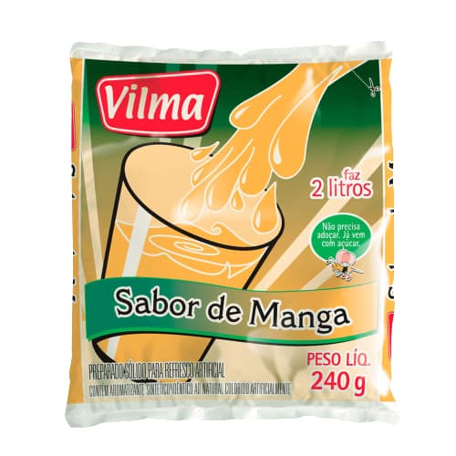 Suco Pó Vilma 12 Pacotes De 240gr