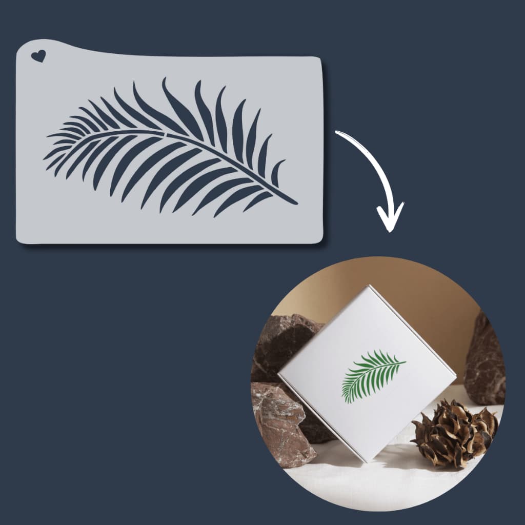 Stencil Folhas Tropicais Molde para Pintura Palmeira Coqueiro Tecido Pano de Prato Artesanato Mdf
