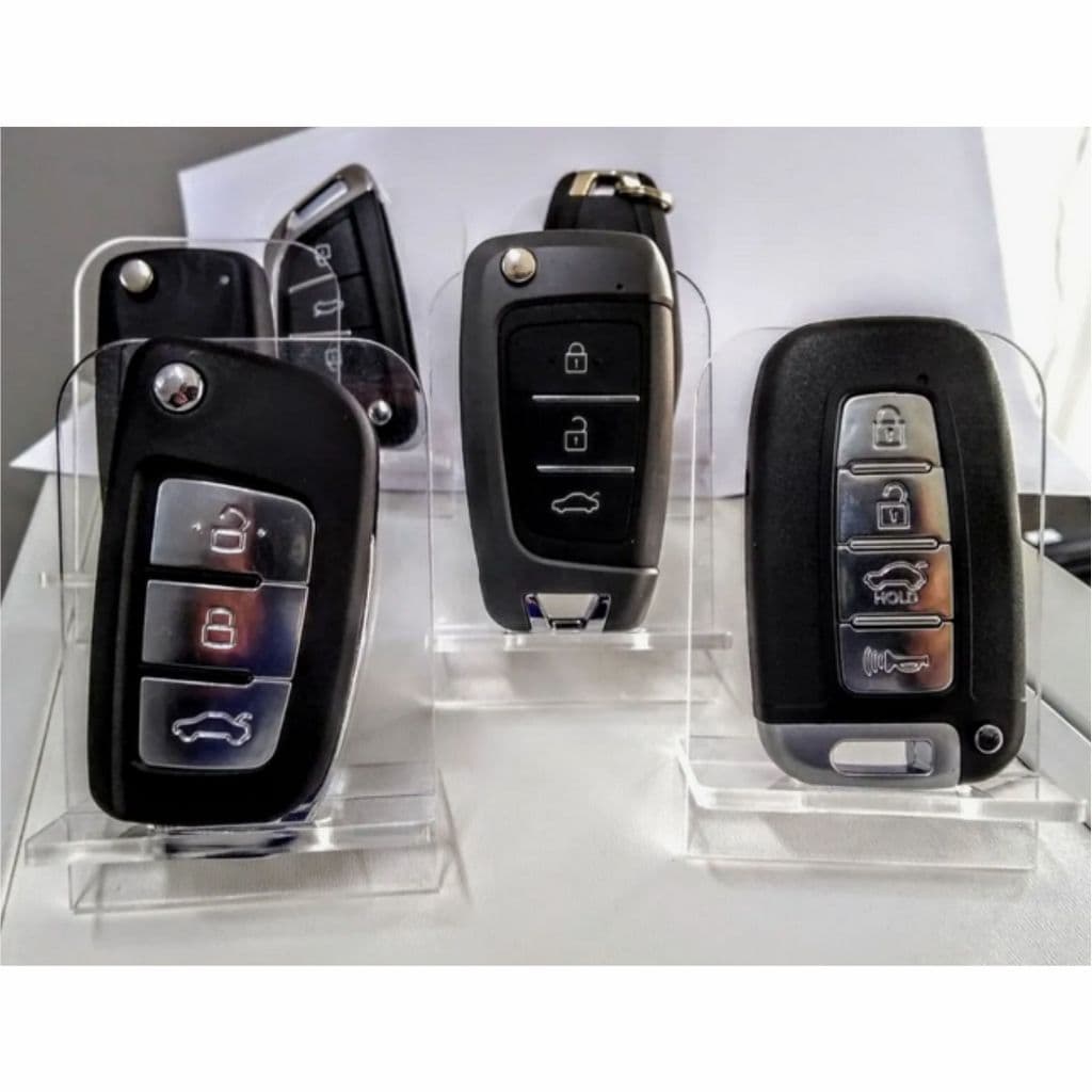 Expositor Acrílico Chaves De Carro Para Vitrine Kit Com 10 Cristal