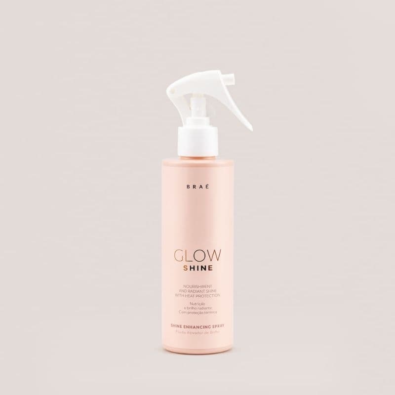 Spray Leave in Braé Glow Shine Fluído Ativador de Brilho Proteção Térmica e Nutrição 200ml