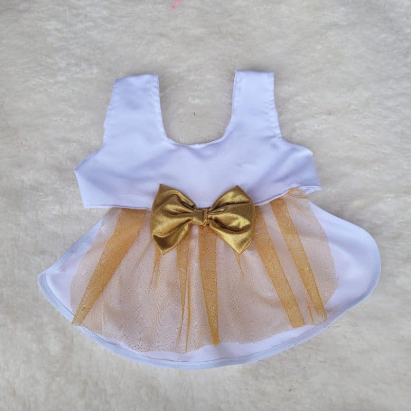 VESTIDO PARA PET FÊMEA COM FECHAMENTO EM VELCRO/ ANO NOVO