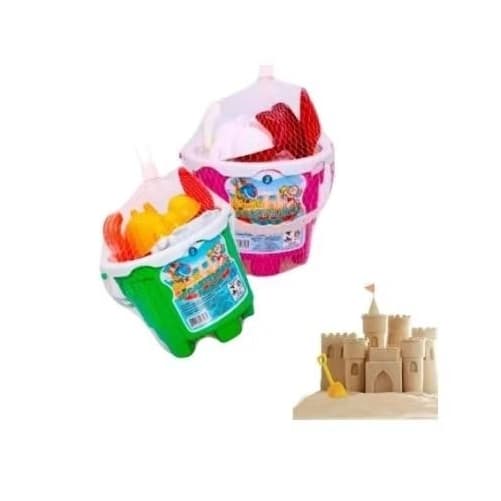 Kit Baldinho de Praia – Diversão e Criatividade na Areia com Castelinho e Acessórios COR ALEATORIA!!
