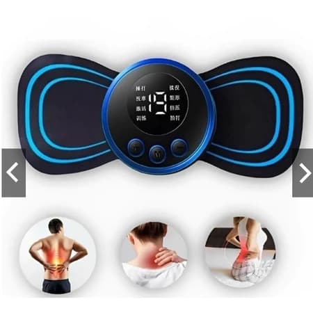 Massageador Eletrônico Portátil EMS – Alívio Para Costas, Pescoço e Coluna