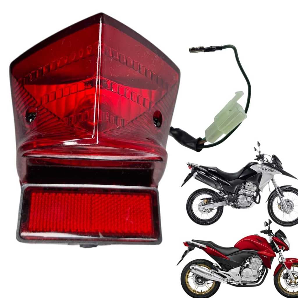 Lanterna Freio Traseira CB 300R 2009 A 2015 XRE 300 2010 2011 A 2018 Completa C Chicote E Lampada
