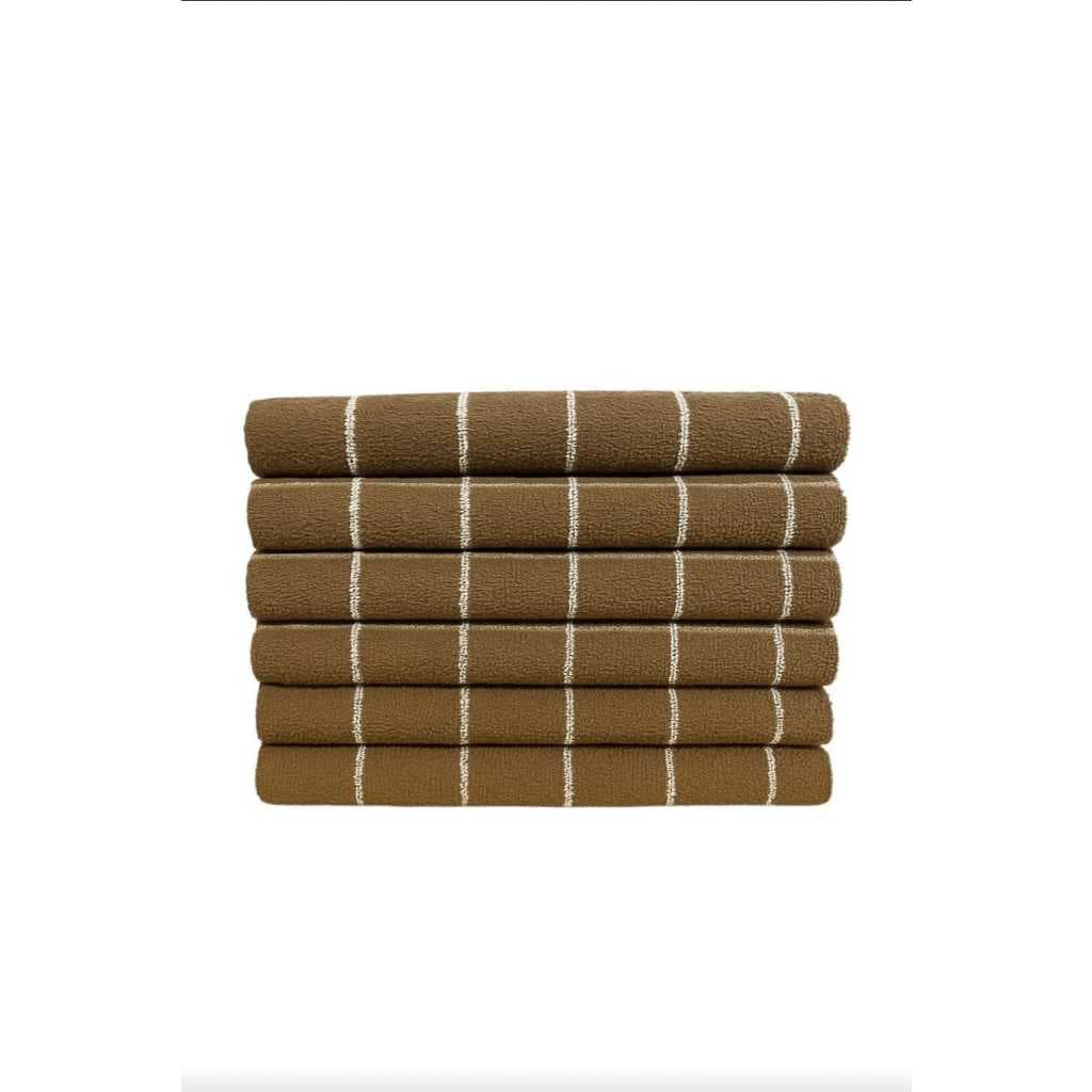 Kit 2, 3, 4 e 6 com Pano de Prato Atoalhado TEKA BEGE Chef 100% Algodão