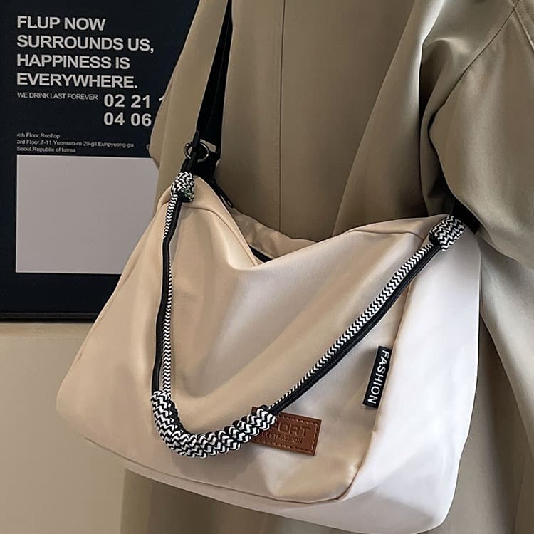 Bolsa Feminina de Ombro Crossbody Lona Impermeável de Nylon Moda Estilosa